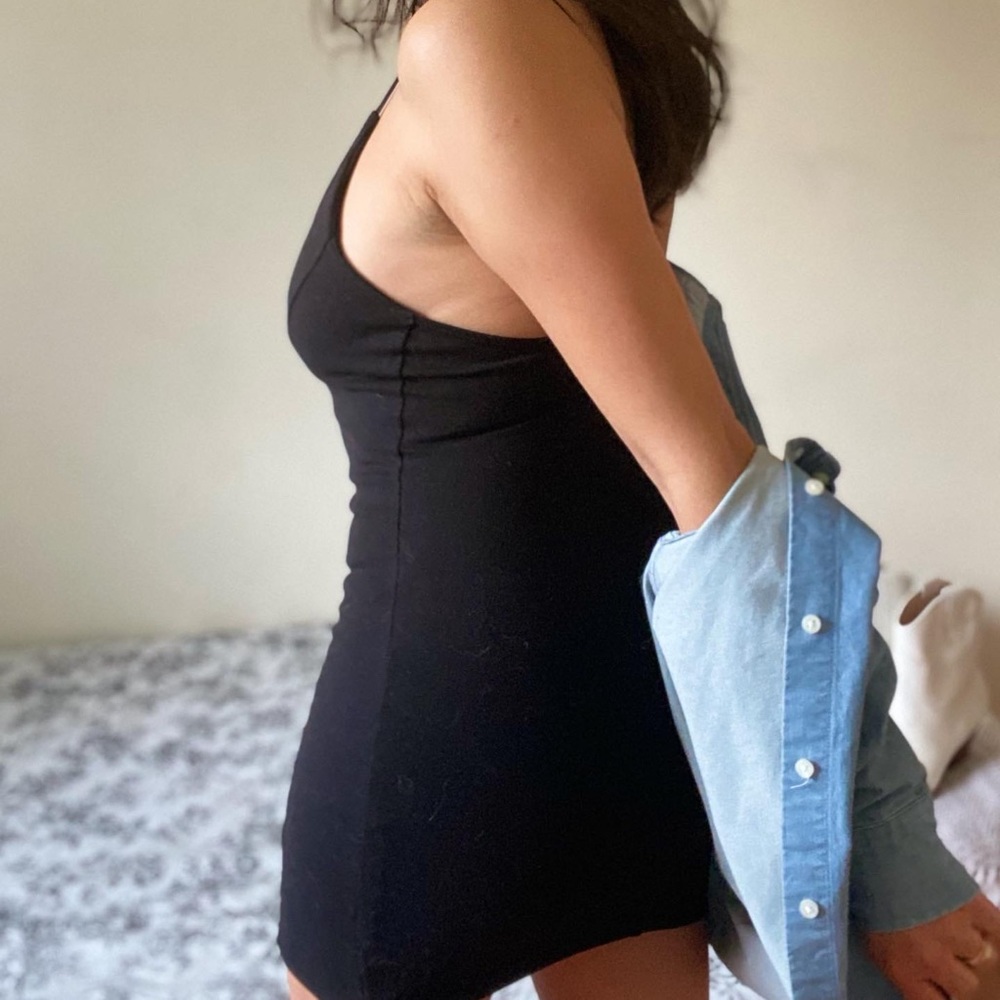 Vintage strappy and sexy bodycon dress